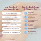 Kindra Soothe Feminine Wash - pH Balanced Unscented Intimate Wash - OBGYN Recommended for Vulva Dryness, Odor, Anti Itch, Infection Prevention, and Irritation - Vaginal Health Safe