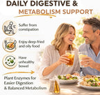 DOKKANABURADAS Weight Loss Supplement Pills with 39 Plant Enzymes & 5X Burning Amino Acids, Natural Digestive Supplement for Metabolism & Gut Health - Made in Japan, 150 Tablets Gold