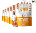 The New Primal Snack Mates Chicken & Maple Sticks, Gluten Free Healthy Snacks for Kids, Low Sugar High Protein Back to School Snacks, Mini Paleo Jerky Meat Stick, 5g Protein, 35 Calories, 0.5 Ounce (Pack of 90)