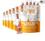 The New Primal Snack Mates Chicken & Maple Sticks, Gluten Free Healthy Snacks for Kids, Low Sugar High Protein Back to School Snacks, Mini Paleo Jerky Meat Stick, 5g Protein, 35 Calories, 0.5 Ounce (Pack of 90)