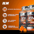Iron Labs ZM6 Gummies for Men & Women - 2 Pack - Zinc Magnesium Gummies (200 Count, Orange Flavor, Vegan) - Magnesium Citrate and Zinc Citrate Supplements with Vitamin B6 and D3