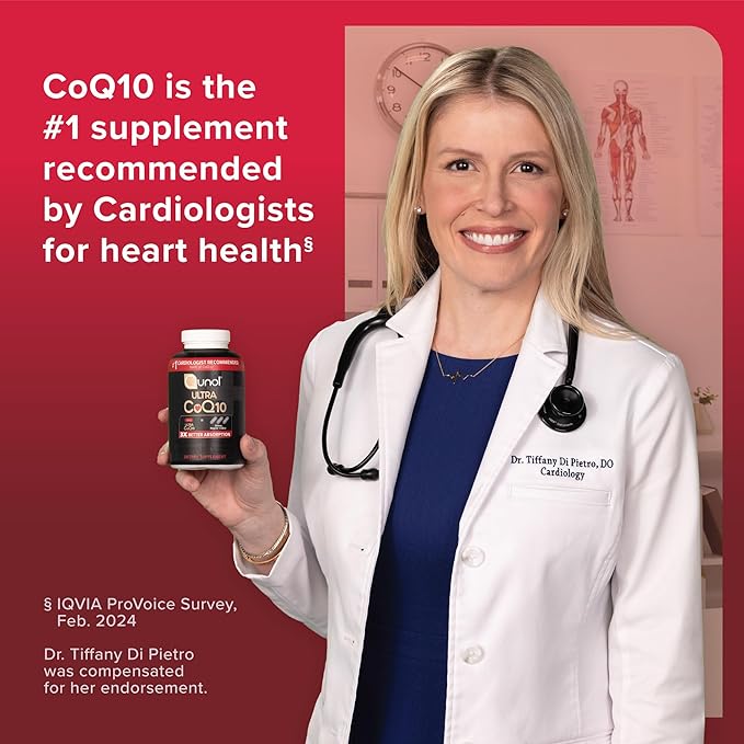 Qunol CoQ10 200mg Soft Chews,Extra Strength & Ultra High Absorption Coenzyme Q10 Supplement,#1 Cardiologist Recommended Supplement for Heart Health,90 Count (Pack of 2)