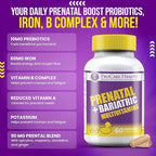 ProCare Health Prenatal Bariatric Multivitamin with Iron (60 Easy to Swallow Capsules) – for Women, Bariatric Vitamins for Gastric Bypass & Gastric Sleeve (1 Month Supply)