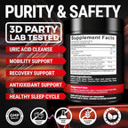 [Ultra Strength] Tart Cherry Gummies Extract with Turmeric & Ginger - Natural Tart Cherry Supplement for Uric Acid Cleanse Support & Recovery Gummies