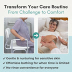 Nurture XL Ultra Thick Body Wipes for Adults w/Aloe | 40 Extra Large Disposable Cloth Wet Cleansing No Rinse Bathing Washcloths, Waterless Shower | Bath Wipe for Women, Men & Elderly