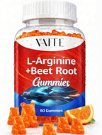 VAITE L Arginine Supplement Beet Root Gummies - Double Strength, Energy Boost, Circulation Support and Stamina, Organic Chewable Beets Supplements for Men and Women, Vegan Gummy, Non-GMO, Sugar-Free