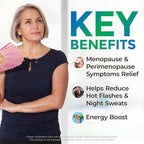 UltaLife Her Harmony Menopause Supplements for Women - Hot Flashes Menopause Relief & Hormone Balance for Women - Contains Black Cohosh, Dong Quai, Red Clover & More - Estrogen Free - 60 Capsules