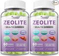 Wanish (2 Packs) Zeolite Gummies for Adults - Zeolite Clinoptilolite, Chlorella, Milk Thistle & Vitamins- Supports Immune Health, Gut and Liver, Vegan, Non-GMO, Sugar Free, Apple Flavor, 120 Count
