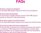 Pink Stork Organic PMS Support Sweets for Teens and Women - Simple & Natural Ingredients Vitamin B6 and Peppermint - Period, Digestion, Bloating, Mood Swings - 30 Drops