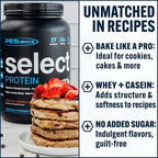 PEScience Select Protein Powder, Whey and Casein Blend, Lean Protein Powder for Women and Men, Low Calorie, Low Carb, Keto Friendly, Gluten Free, Chocolate Truffle - 5 Servings