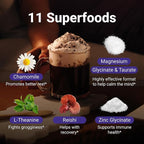 MoonBrew Nighttime Magnesium Hot Cocoa, Natural Sleep Aid Drink Mix for Adults, 2-Pack - Calming Melatonin-Free Sleep Support - Sleepy Hot Chocolate Powder with L-Theanine, Chamomile & Zinc Glycinate