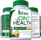 N'More Avocado Soybean Unsaponifiables Joint Health Supplement 400 mg, Non-GMO, Dairy, Gluten & Shellfish Free, 60 Day Supply, One Capsule Per Day