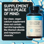 NatureWise Calcium Citrate 500mg Capsules - Supplement for Bone Health - Easy to Digest & Absorb - Vegan, Non-GMO, Gluten-Free - 90 Count[30-Day Supply]