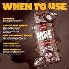 REDCON1 MRE Ready to Drink Protein Shakes Hostess™, Cupcakes - Lactose Free RTD Protein Made with Real Whole Food Protein Blends - Easy to Digest Nutritional Shake (12 Pack)