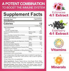 10 in 1 Immune Support Supplement Gummies, w/Echinacea, Elderberry Vitamin C and Zinc, Selenium, Vitamin D3 5000IU, Magnesium, Daily Immune Booster Multivitamin, for Antioxidant Bone Energy, 1 Pack