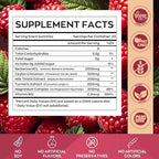 Berberine Gummies 2000mg-Natural High Potency Berberine HCL Supplement - Immune System & Metabolism Support - Vegan, Non-GMO - Delicious Raspberry Flavor (60 Count（Pack of 2）)