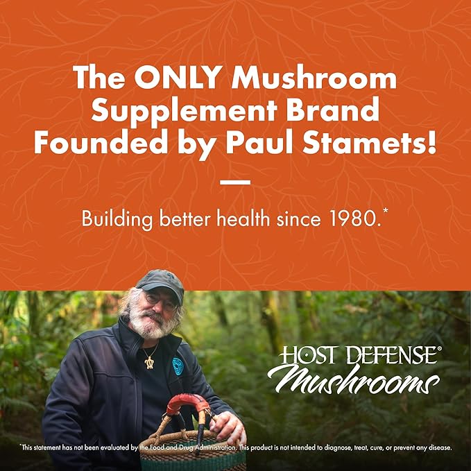 Host Defense MycoBotanicals Energy* Capsules - Energy & Respiratory Support Supplement - Herbal Green Tea Capsules - Respiratory Supplement with Cordyceps, Reishi & Chaga - 60 Capsules (30 Servings)*