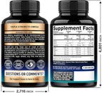 Omega 3 Fish Oil 3600 mg - Omega 3 Supplement | EPA & DHA - Heavy Metals Free - Heart, Brain & Joint Support - Purified Fish Oil for Men & Women - Lemon Flavored - Made in USA, 90 Softgels