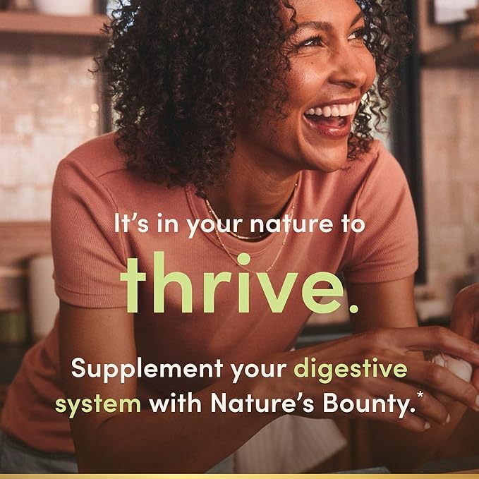 Nature's Bounty Lactobacillus Acidophilus Probiotic Supplement - Daily Probiotic for Women/Men Digestive Health,100 Million Organisms,Vegetarian,1 Serving per Day,120 Tablets,(Pack of 2)