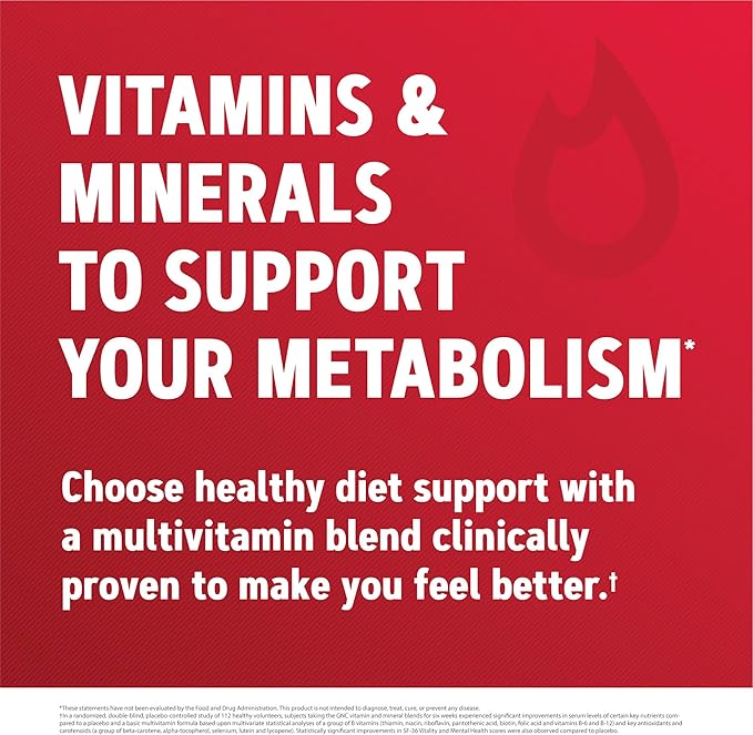 GNC Mega Men Energy & Metabolism Multivitamin | Increased Calorie Burning | 90 Count