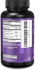 Jacked Factory Lean PM Night Time Fat Burner, Sleep Aid Supplement, & Appetite Suppressant for Men and Women - 60 Stimulant-Free Veggie Weight Loss Diet Pills
