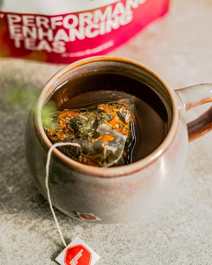 PMS Relief Herbal Tea | X-Large 5g Tea Bags | with Raspberry Leaf, Calendula and Lemon Balm | Chamomile, Ginger and Spearmint Flavor | 20 Pack Bag | Aphrodi-Tea by Performance Enhancing Teas