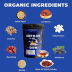 Deep Sleep Tea – Caffeine Free - Bedtime Herbal Tea for Relaxation & Stress Relief with Mulberry, Wild Jujube, Chinese Herbs – Natural Sleep Aid with no Melatonin – 30 Relaxing Tea Bags