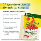 MegaFood Relax + Calm Magnesium Complex with Magnesium Citrate & Malate for Heart Health, Muscle Tension & More – Doctor Formulated - Vegetarian – Strawberry Flavor - 30 Soft Chews (2 Pack)