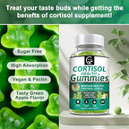 Cortisol Gummies, Cortisol Supplement for Women with Magnesium, Ashwagandha, Rhodiola, Phosphatidylserine, L-Theanine, Black Pepper, Vitamin C & B6 - Relaxation, Focus, Sleep Support - 2 Pack