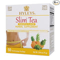 Hyleys Slim Tea Weight Loss Herbal Supplement with Pineapple - Cleanse and Detox - 50 Tea Bags (6 Pack)