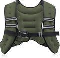 ZELUS Weighted Vest, 6lb/8lb/12lb/16lb/20lb/25lb/30lb Weight Vest with Reflective Stripe for Workout, Strength Training, Running, Fitness, Muscle Building, Weight Loss, Weightlifting