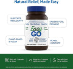 Simply Herbs Easy Go Bowel Mover - Adult Cleansing Supplement for Colon Health Support - Bowel Movement Aid - Stool Softener - Daily-Use Laxative - Plant-Based Ingredients - Vegan - 50 Count