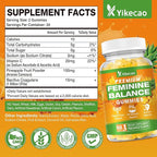 2 Pack Premium Feminine Balance Gummies for Women, Pineapple Gummies for Women Ph Balance & Vaginal Health, Immune Support, Vegan, Gluten-Free, Pineapple Flavor, 120 Count