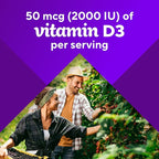 Vitafusion Vitamin D3 Gummies,Bone and Immune Support,Peach,BlackBerry,Strawberry Flavored,50 mcg D3 Gummy Vitamin Supplement,75 Day Supply,150 Count (Pack of 2)