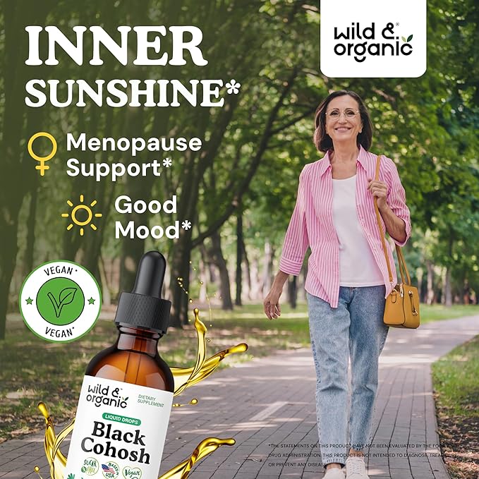 Wild & Organic Black Cohosh Tincture 2 fl oz & Dong Quai Tincture 2 fl oz