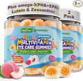Kids Multivitamin Gummies with Iron, 450mg Algae Omega-3, Methylated B12, Folate, Fiber 2g, Probiotics, Magnesium, A, C, D, K, Zinc,Children Vitamins for Growth, Brain, Eye, Gut, Immune,Kids 4+ 120Cts