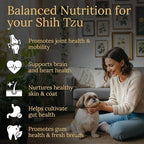 Multivitamins, Balanced Nutrition for Your Shih Tzu, 90 Count, Made in the USA with Real Bacon