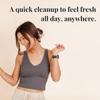 Pixie Feminine Wipes - On The Go Public Bathroom Wipes for Feminine Care - Safe On Period Cups & Menstrual Discs - Biodegradable, Flushable, pH Balanced & Unscented Menstrual Cup Wipes (20 Count)