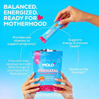 MOLO Prenatal Multi-Vitamin Drink Mix for Women – Packed with essential vitamins & antioxidants, DHA Omega-3, Methylfolate – 30 Stick Packs with Sweet Orange Flavor – Vegetarian, Gluten-Free & Non-GMO