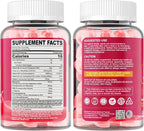 Methyl B12 Gummies 5000 mcg 10000 mcg w/L-Methylfolate, B6, D3 Vitamin C, Lion's Mane Mushroom, L-Theanine, CoQ10, Extra Strength Vitamin B12 Gummies Supplement - Energy, Focus, Brain & Immunity 1Pack