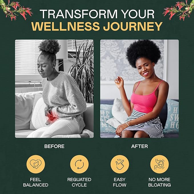 Rich Sol Foods St. John’s Bush Hormone Balance tea for Women, Menstrual Cramp Relief, PCOS and Fibroid Support, Fertility Supplements for Women, Loose-Leaf Herbal Tea, 44g