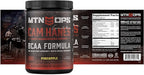 MTN OPS BCAA Powder 2:1:1 Amino Acids Supplement Powder for Rapid Muscle Recovery & Repair with Zero Sugar & Gluten Free - 30-Servings, Pineapple, Cameron Hanes Keep Hammering Series