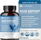 Calcium Supplement for Women & Men - Calcium Citrate & Hydroxyapatite + Vitamin D3 K2 Magnesium Zinc & More for Complete Bone Health, 180 Tablets