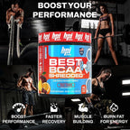 BPI Sports Best BCAA Shredded - Caffeine Free Thermogenic Recovery Drink, Lean Muscle Building BCAA Powder for Women and Men, Preworkout BCAAs Amino Acids Drink- Fruit Punch - 25 Servings