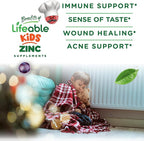 Lifeable Zinc Gummies for Kids |15mg | Great Tasting Kids Zinc Supplements | GMO Free Vegetarian Zinc Vitamins | for Healthy Skin and Immune Support for Kids and Children | 90 Gummies