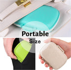 4 Pack Travel Pill Organizer, 8 Compartments Small Pill Box, Portable Daily Pill Case for Medicine, Vitamin, Supplement Storage, Compact Pill Container for Pocket, Purse, Travel, Office, Home Use