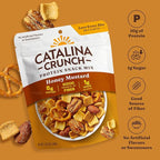 Catalina Crunch Protein Snack Mix | 8g Protein, 1g Sugar per Serving | Good Source of Fiber, Keto, Gluten Free | Honey Mustard, 5.25 Ounce Bag (Pack of 5) - Packaging May Vary
