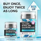 Anti-Aging Face Moisturizer with Retinol, Collagen & Hyaluronic Acid - Made in USA - Moisturizer Face Cream for Women & Men - Firming & Hydrating Neck Cream - Day & Night Skin Care - 3.38 fl oz