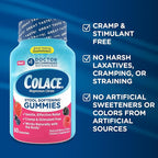 Colace Stool Softener Gummies, Gentle Dependable Constipation Relief Magnesium Citrate Gummies, No.1 Doctor Recommended Stool Softener Brand, Berry Flavored 60ct