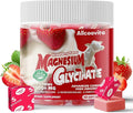 Magnesium Glycinate Soft Chews, Strawberry Flavor.Chewable Sugar Free Potassium Magnesium Chews with Magnesium Glycinate, Vitamin D, B6, and CoQ10 for Calm Support & Sleep for Adults, 60 Days Supply